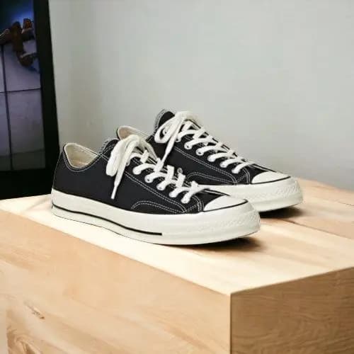 All Star Converse || Color - Black & White || Low Neck || Grade - OEM
