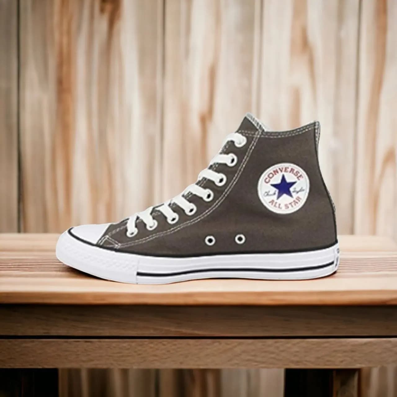 All Star Converse || Color - Grey || High Neck || Grade - OEM