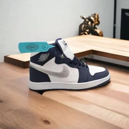 Air Jordan 1 || Color - Navy Blue || High Neck- Grade || Grade- OEM
