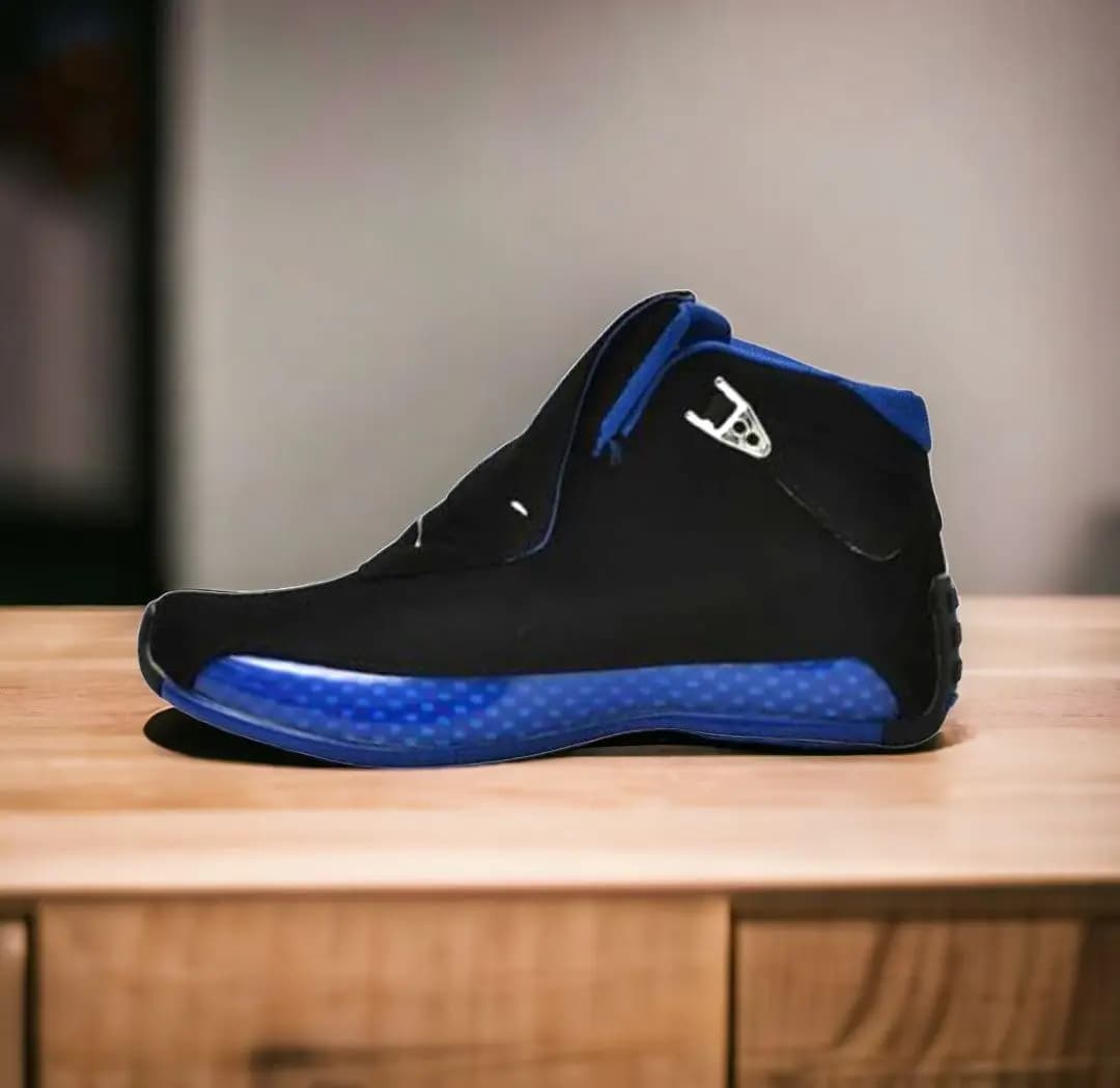 Air Jordan 18 || Color - Black & Blue || Grade – 1:1