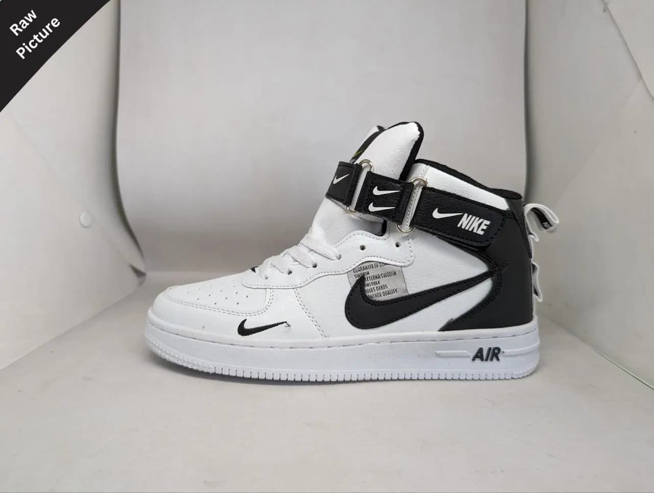 Air Force 1 || Colour – Black & White || High Neck || Grade – OEM