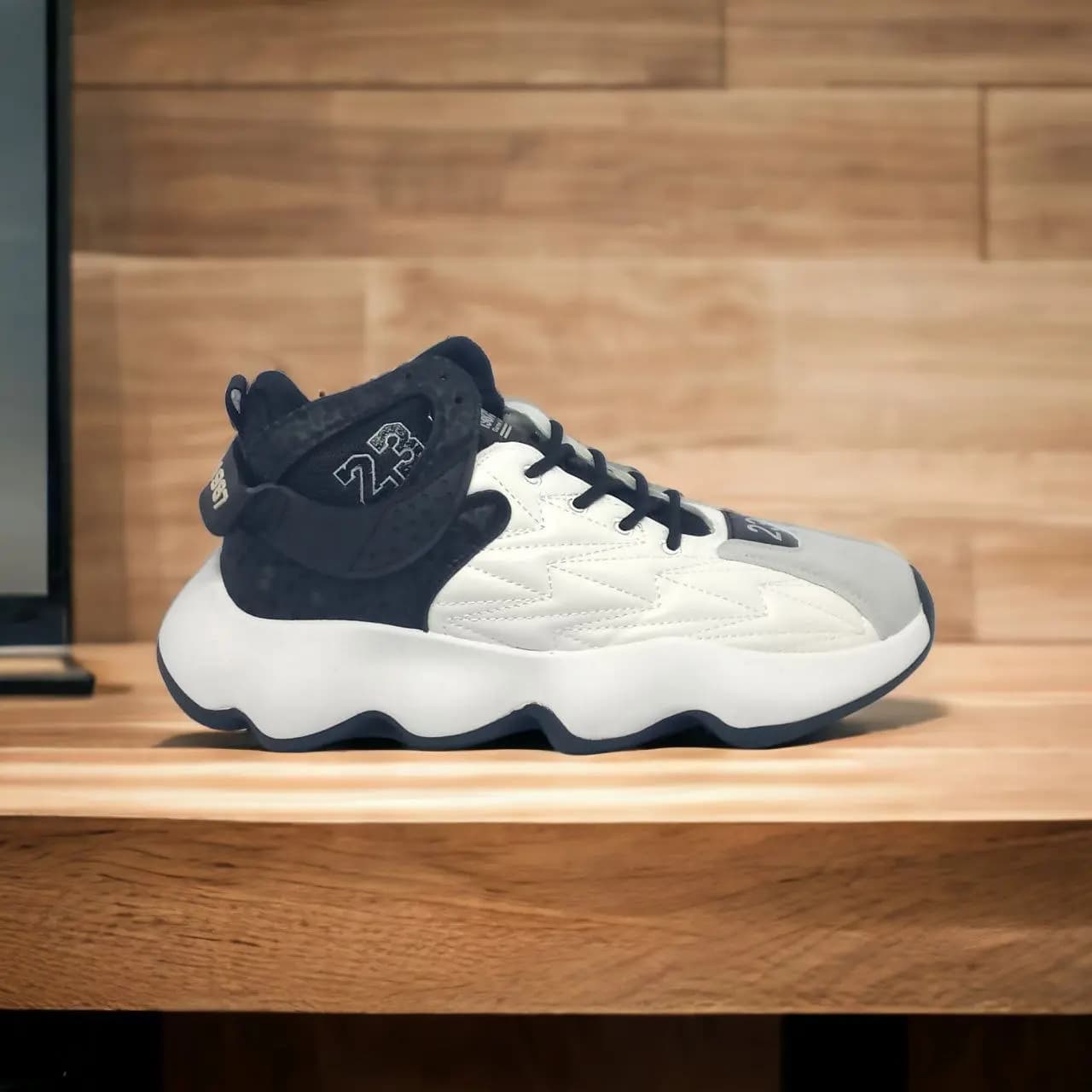 Tom 1988 || Men Sneakers || Color – White & Black || High Neck || Grade – OEM
