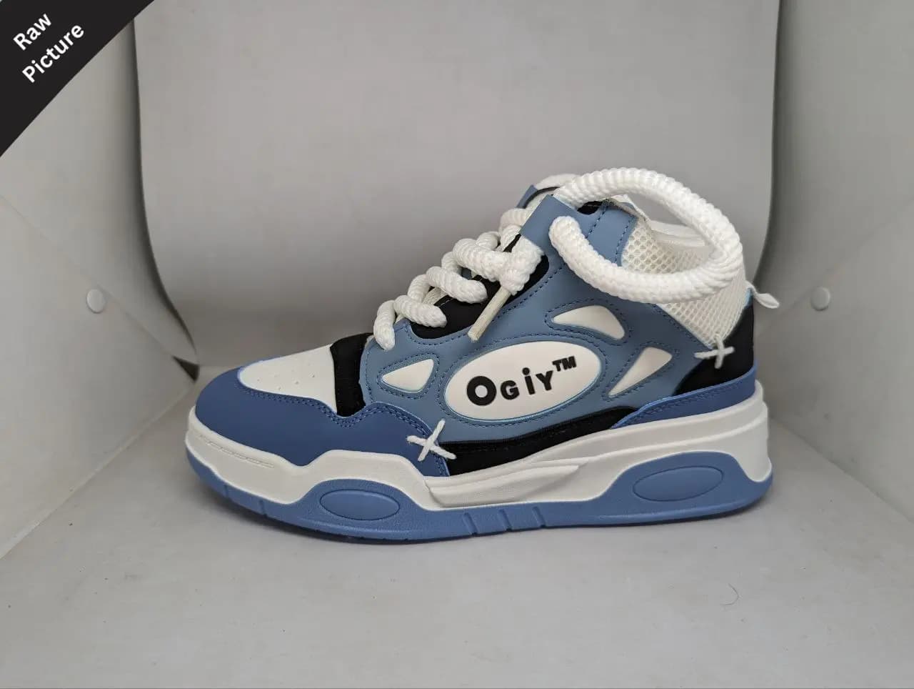 Ogiy Stylish Sneakers || Color - Blue & White || Grade – OEM