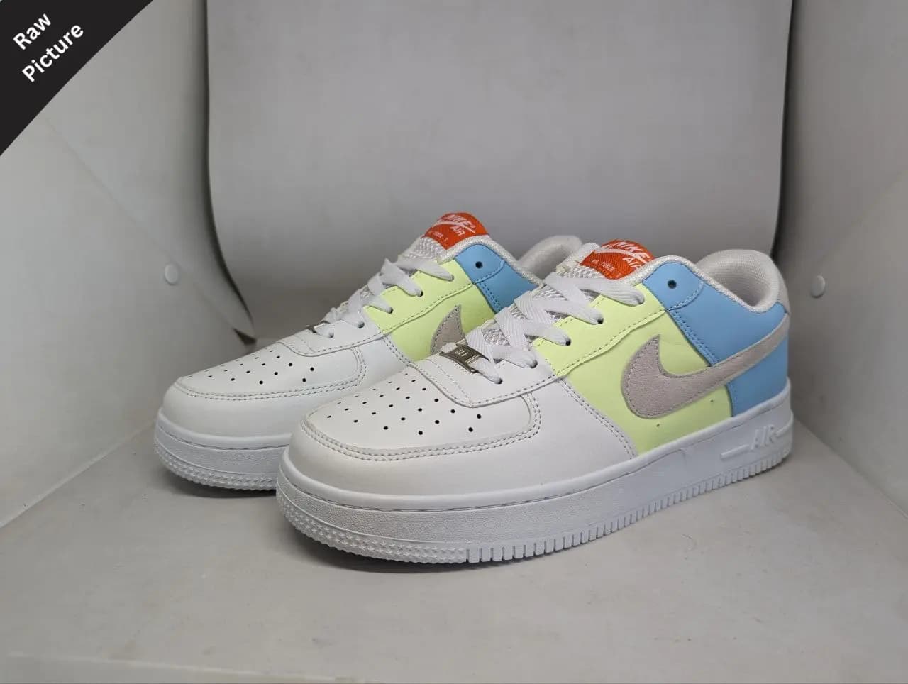 Air Force 1 || Color – Blue , White , Yellow || Low Neck || Grade – OEM