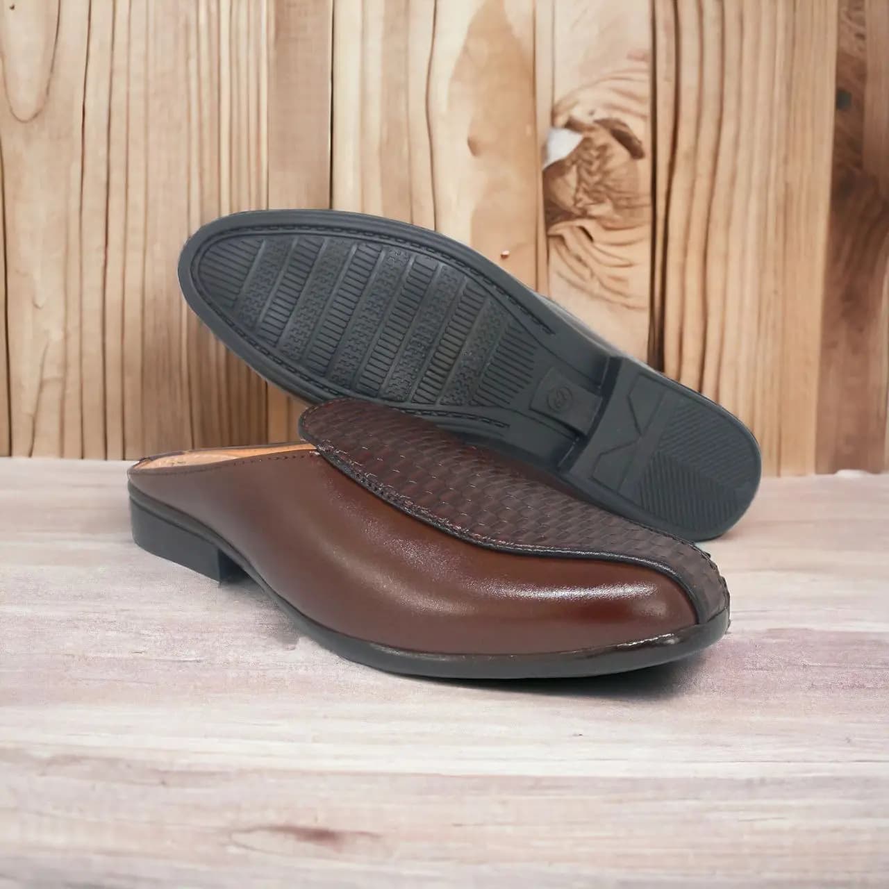 Half Loafer || Color - Brown || Export Quality
