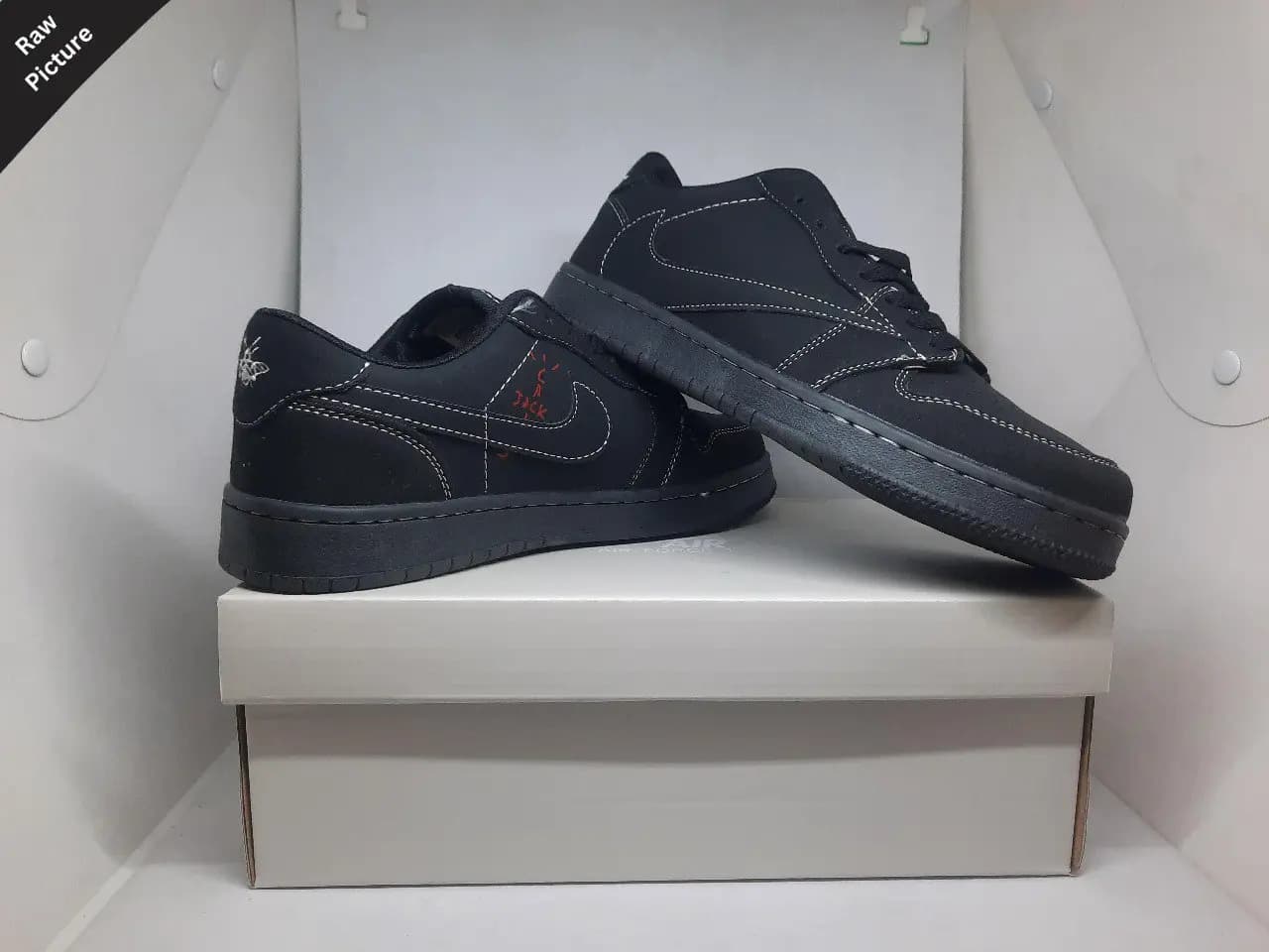 Air Jordan 1 Travis Scott || Low Neck || Color - Black || Grade – OEM