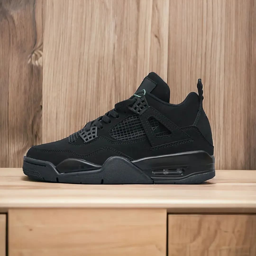 Air Jordan 4 || Color – Black || High Neck || Grade – OEM Superior