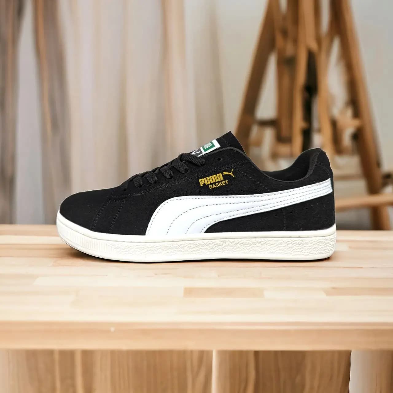 Puma Basket Sneaker || Color – Black & White || Low Neck || Grade – OEM Superior