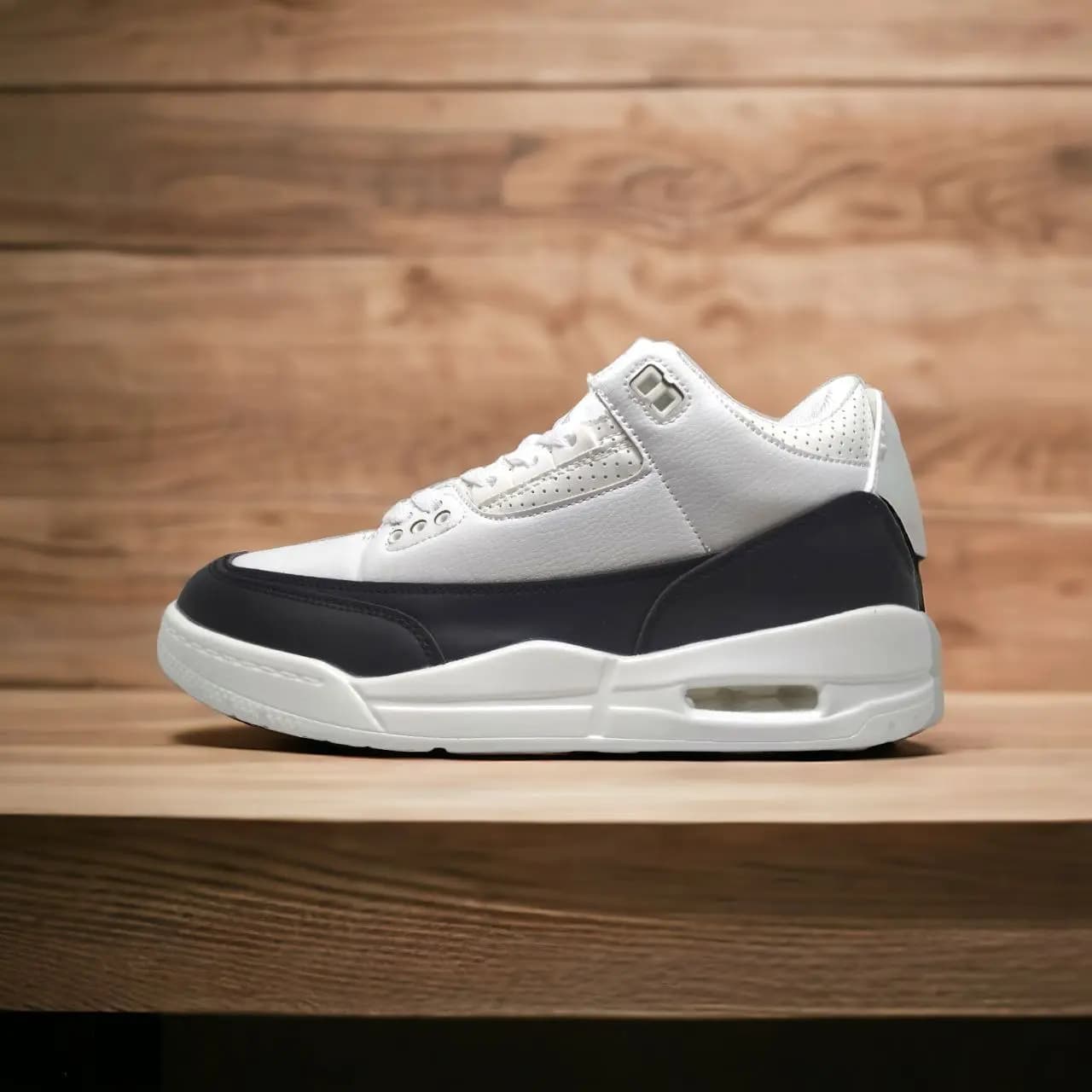 Air Jordan 3 || Colour – White & Black || Low Neck || Grade – OEM