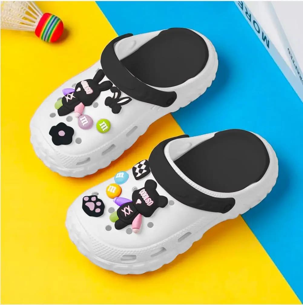 Women Crocs || Color - White & Black || Imported