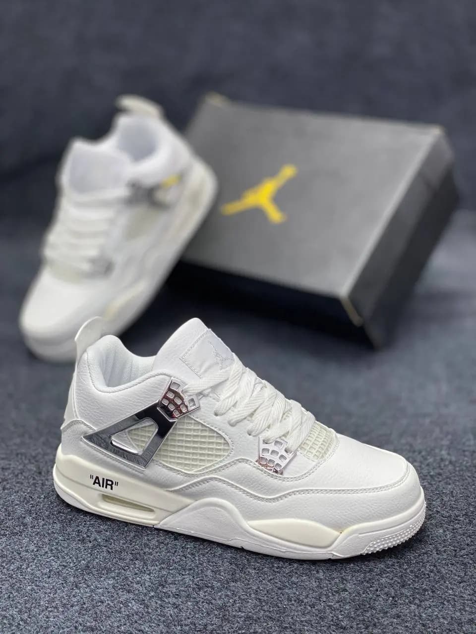 Air Jordan 4 || Color – White || Low Neck || OEM Superior Quality