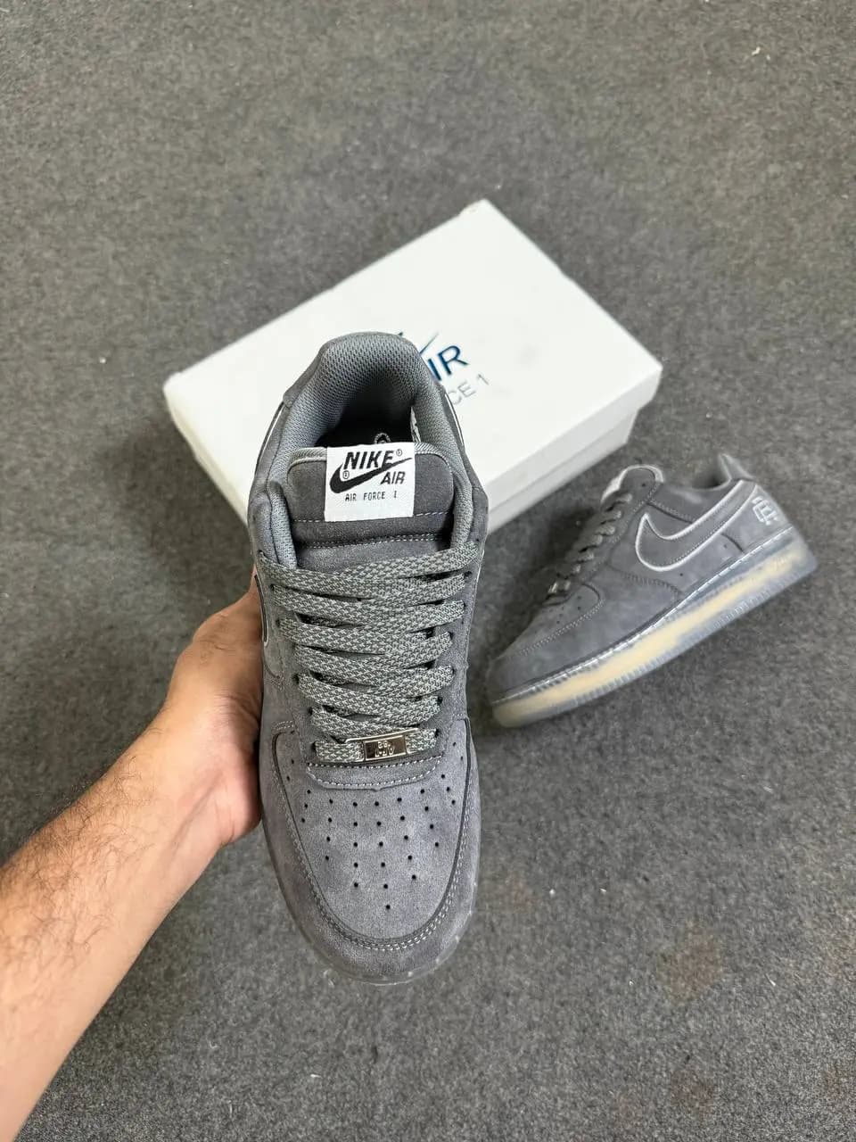 Air Force 1 || Color – Dark Grey & White || Grade OEM