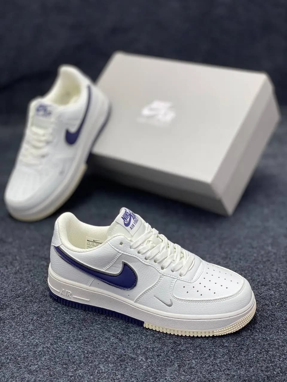 Air Force | White & Navy Blue | Low Neck | Grade - OEM Superior