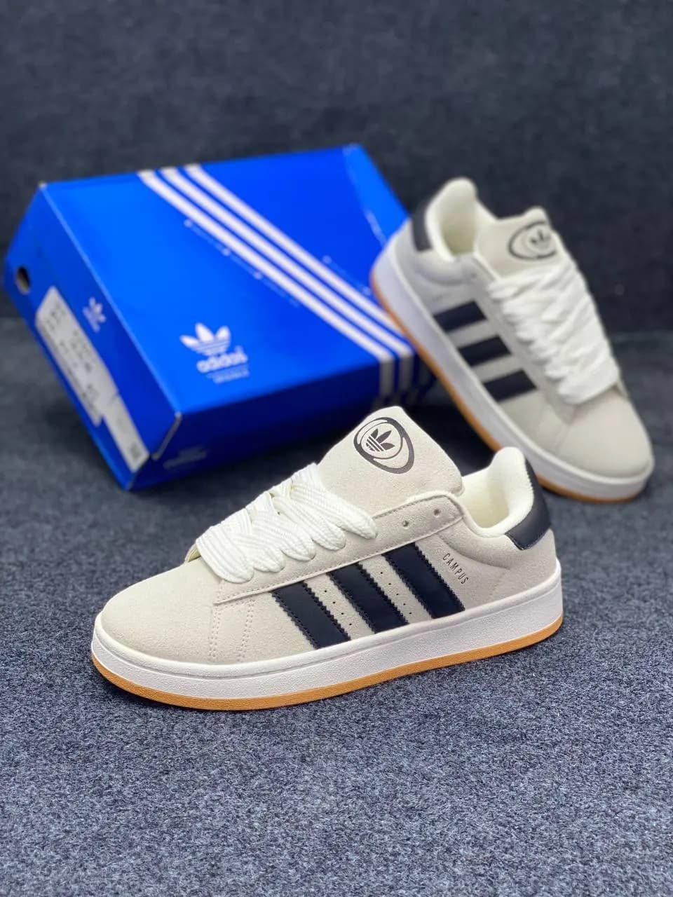 Adidas Campus | Off White & Black | Grade A OEM Superior