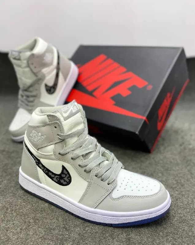 Air Jordan 1 | Grey & White | Premium OEM Sneakers