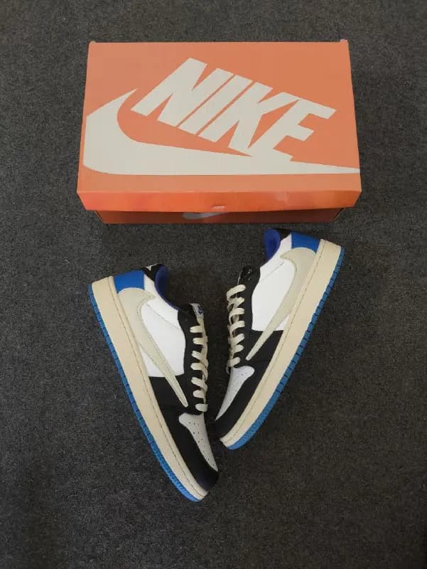 Air Jordan 1 | Low Neck | Black, White & Blue | Premium OEM Superior