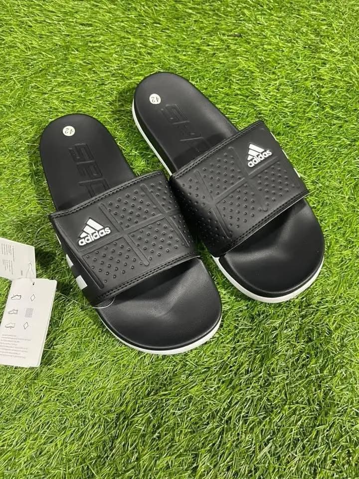 New Model 1 Adidas Slides || Color - Black || Imported