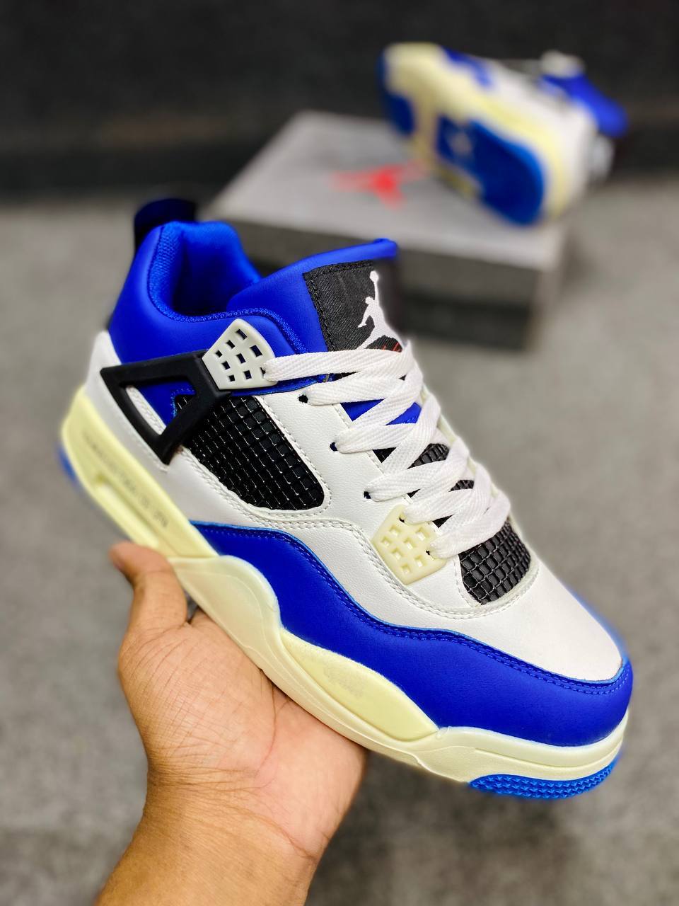 Nike Air Jordan 4 Retro SE Neon 95 Grey Green Black Basketball