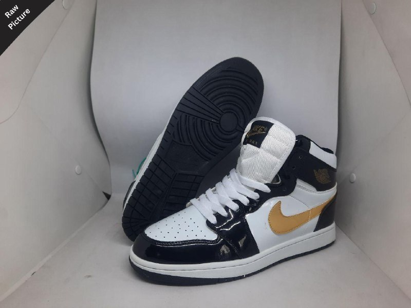 leather black and white jordans