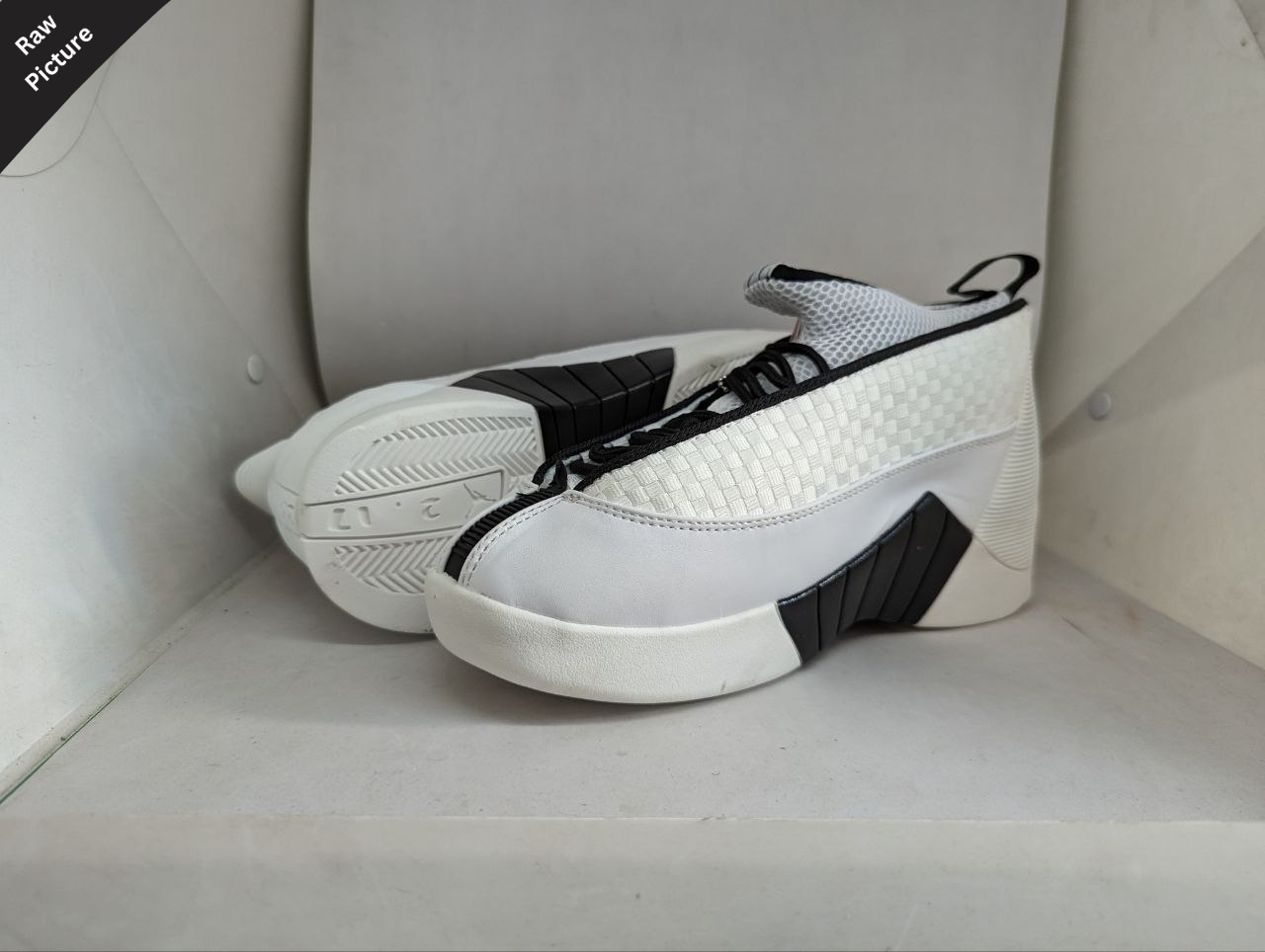 jordan 15 grey and white