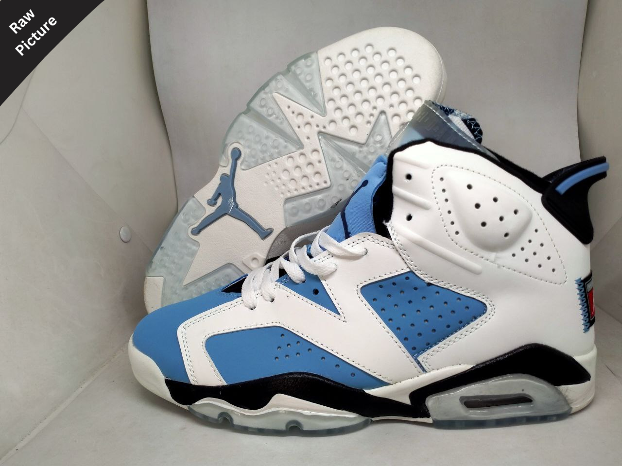 air jordan retro 6 white and blue
